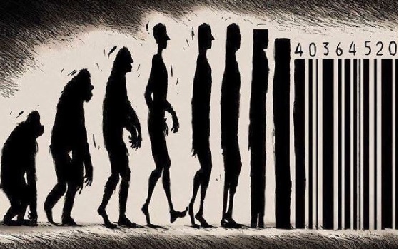 Man as an obedient digital chip