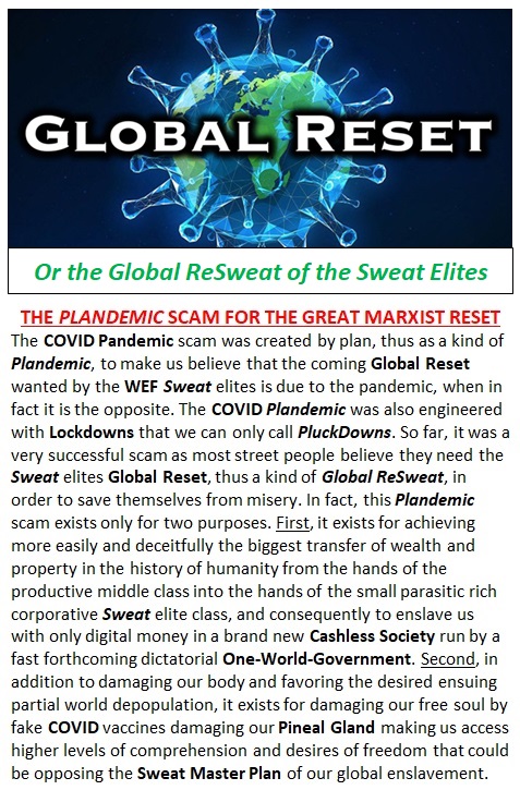 Pandemic Plandemic for Global Reset