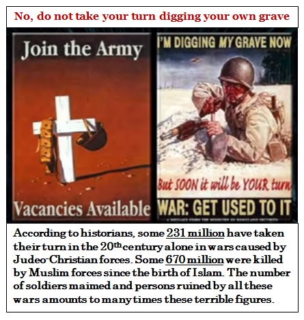 War deaths by millions